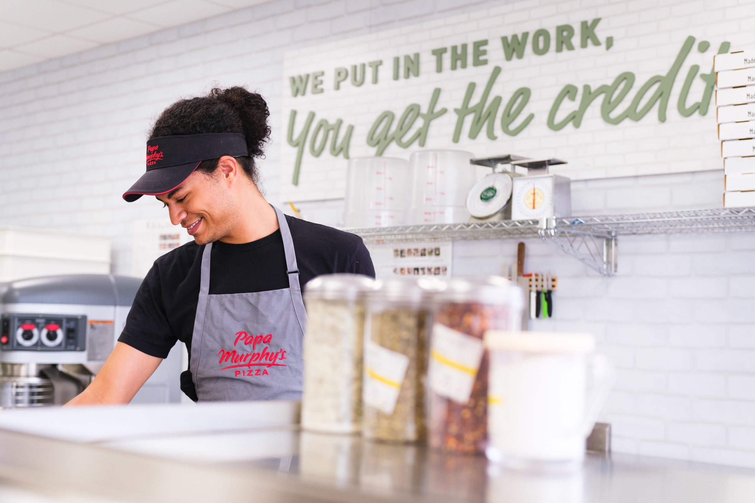 Papa Murphy's employee smiling