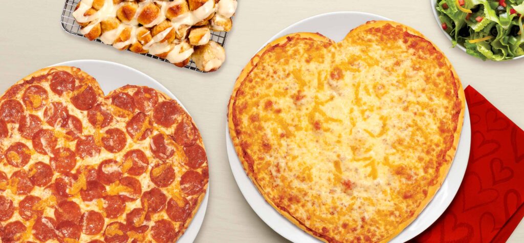 valentine's day pizza