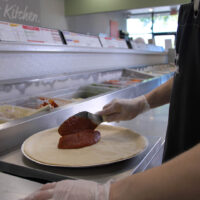 pizza being made